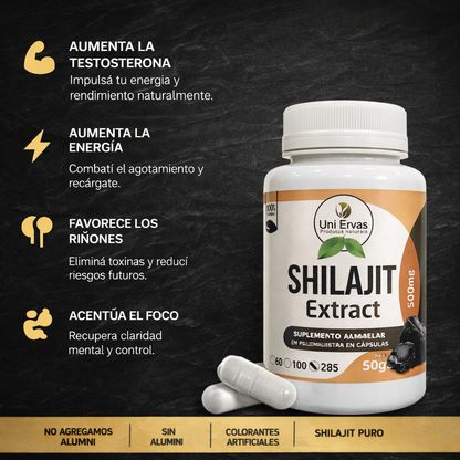 Capsulas de Shilajit – Más energía, mejor ánimo y rendimiento